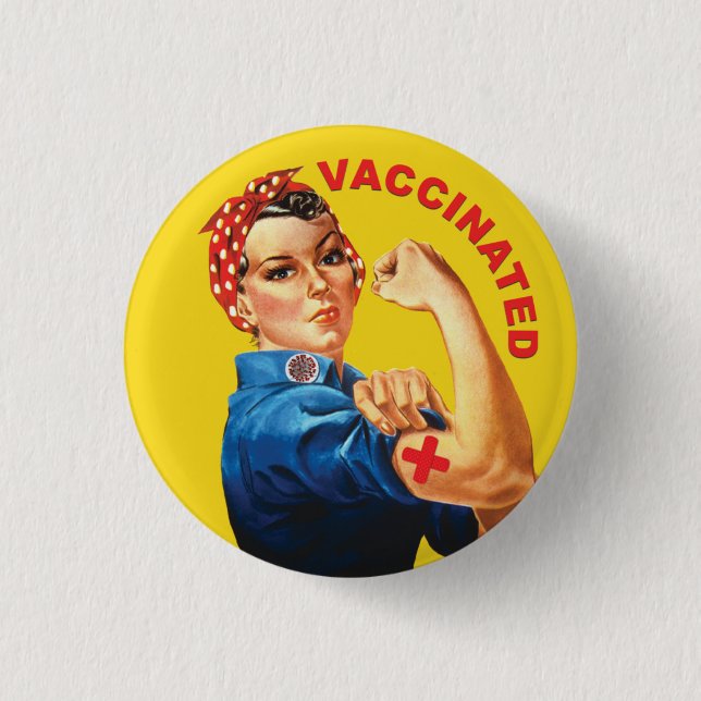 Rosie the Vaccine Button (Vorderseite)