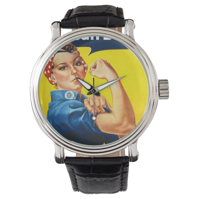 Rosie Vintag können wir es tun! Armbanduhr (Vorderseite)