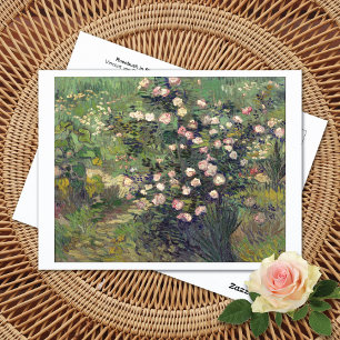 Rosier en fleurs Vincent van Gogh Carte postale