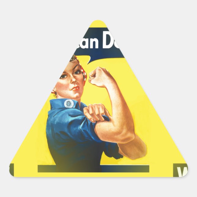 rosig dreieckiger aufkleber (Vorderseite)