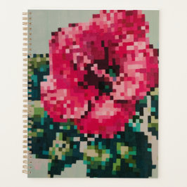 Rosige Blumenillustration Planer