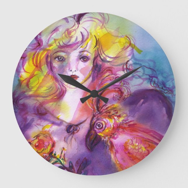 ROSINA / Venezianische Masquerade Große Wanduhr (Vorderseite)