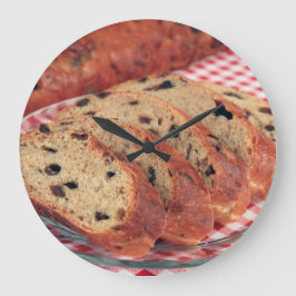 Rosinenbrot große wanduhr