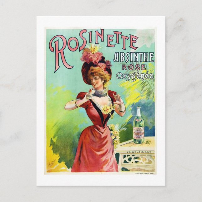 Rosinette Absinthe Postkarte (Vorderseite)