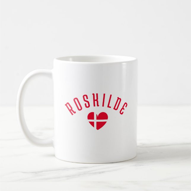 ROSKILDE Dänemark Herz Kaffeetasse (Links)