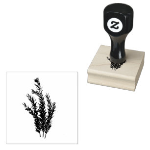 Rosmarin-Kräuter-Botanischer-Garten-Aquarell Gummistempel