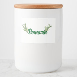 Rosmarin Lebensmitteletikett