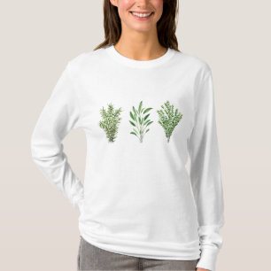 Rosmarin Thymian Salbei Kräuter Grün Rustikale Pfl T-Shirt