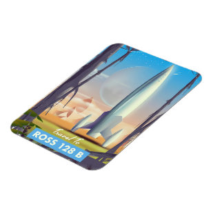 Ross 128 B Science Fiction Poster Magnet
