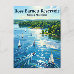 Ross-Barnett-Stausee Mississippi Postkarte