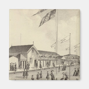 Ross Bathing Houses, Ocean Grove, NJ Magnet
