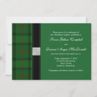 Ross Jagd Tartan Celtic Wedding Einladung