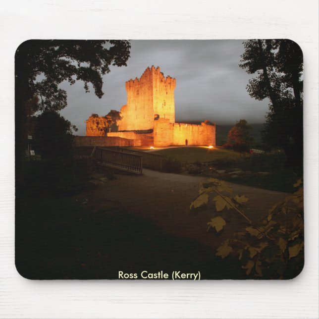 Ross-Schloss nachts Mousepad (Vorne)