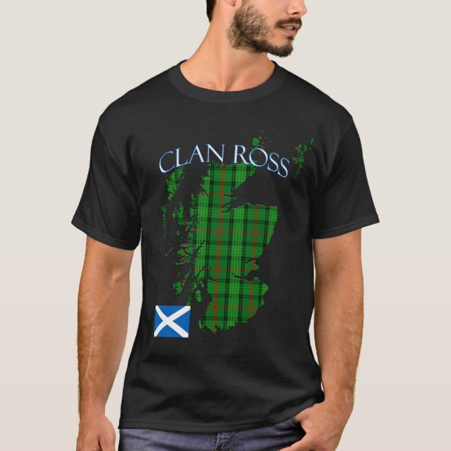 Ross Scottish Clan Tartan Scotland T-Shirt (Vorderseite)