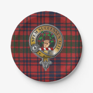 Ross Tartan & Abzeichen Pappteller