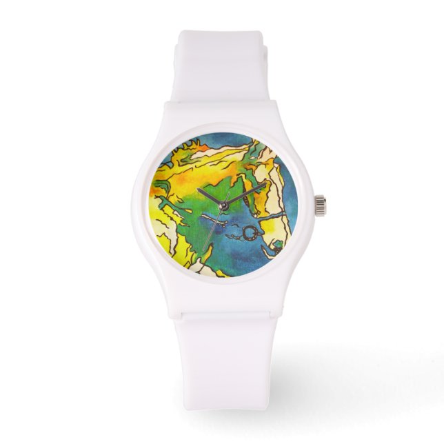 "Ross und Bridle Kontur Art" #ho Armbanduhr (Vorderseite)