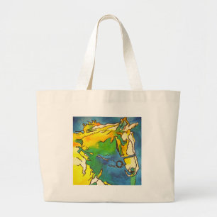 "Ross und Bridle Kontur Art" #ho Jumbo Stoffbeutel