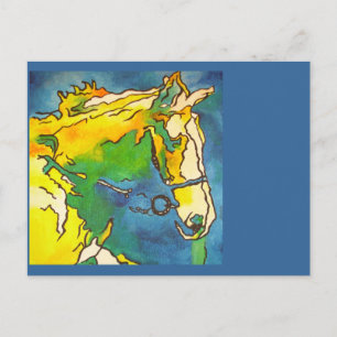 "Ross und Bridle Kontur Art" #ho Postkarte
