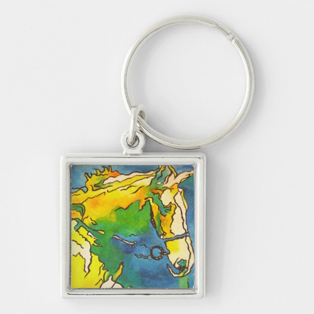 "Ross und Bridle Kontur Art" #ho Schlüsselanhänger (Vorne)
