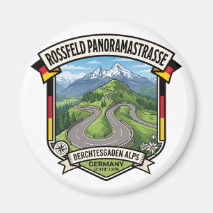 Rossfeld Panoramastraße Deutschland Ferienstraße Magnet