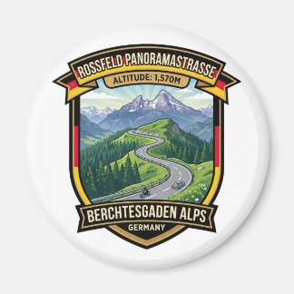 Rossfeld Panoramastraße Deutschland Mountain Drive Magnet