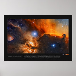 Rosshead und Flammennebel (Barnard 33, NGC 2024) Poster