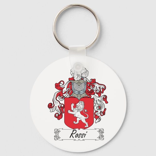 Rossi Familienwappen Schlüsselanhänger (Vorderseite)