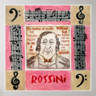 ROSSINI-Plakat Poster