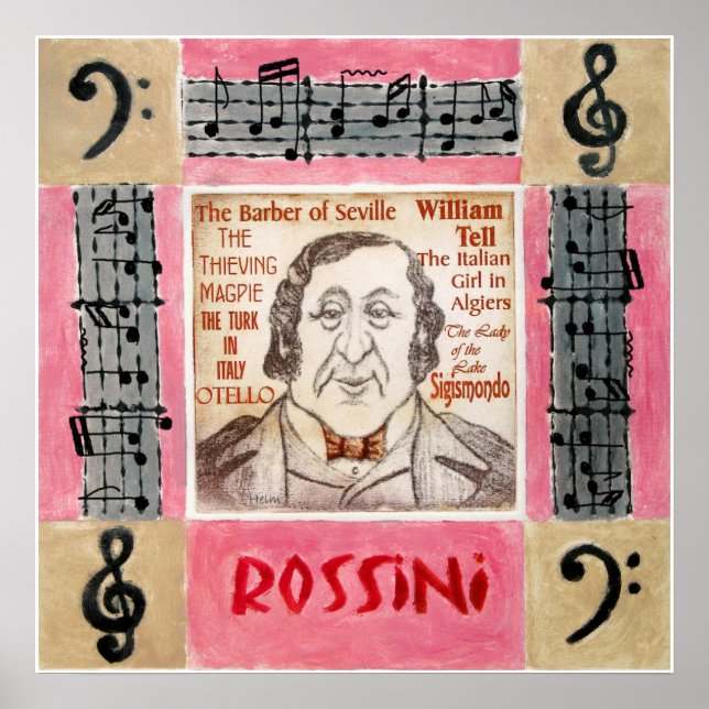 ROSSINI-Plakat Poster (Vorne)