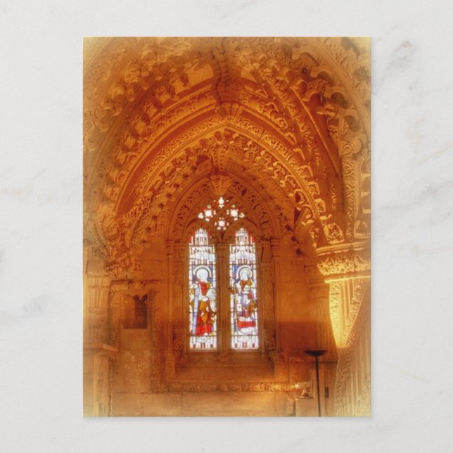 Rosslyn Chapel Räume Postkarte (Vorderseite)