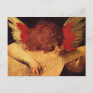 Rosso Fiorentino Musician Angel Postkarte
