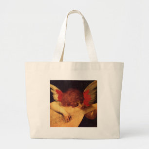 Rosso Fiorentino-Musiker-Engel Jumbo Stoffbeutel