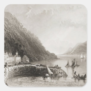 Rosstrevor Pier Quadratischer Aufkleber