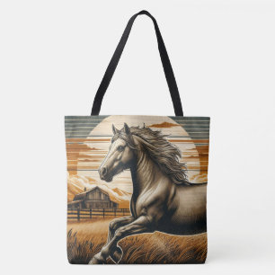 Rost/antik Pferd/Western Tasche