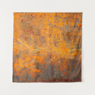 Rost auf Eisen als Hintergrund, abstrakt, schmutzi Wandteppich