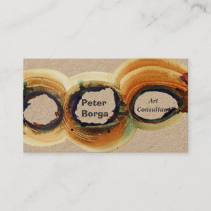 Rost-Erdwatercolor-abstrakte Künstler-Maler Visitenkarte