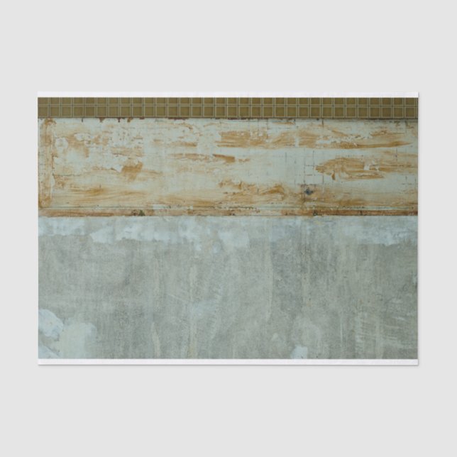 Rost & Graue Textur bedrückte Grunge Stadtdekorati Seidenpapier (Vorderseite)