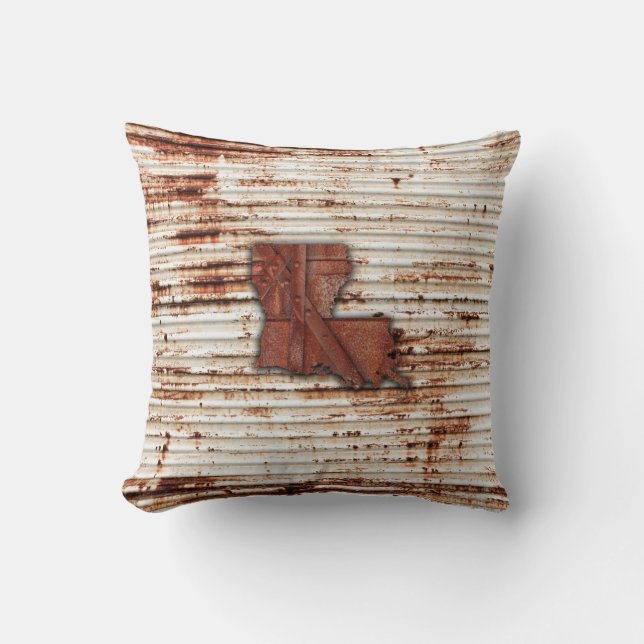 Rost Louisiana Form Kissen (Vorderseite)