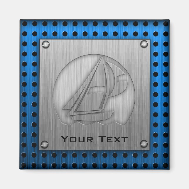 Rost-Metal-Look Sailing Magnet (Vorne)