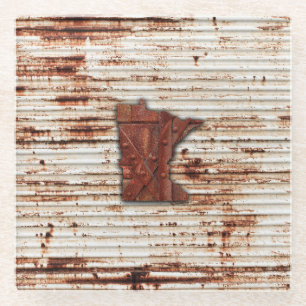 Rost-Minnesota-Form Glasuntersetzer