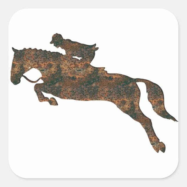 Rost Reiten Aufkleber (Vorderseite)