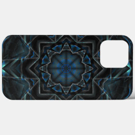 Rost schmutzig gealtert blaues Kaleidoskop-Getrieb Case-Mate iPhone Hülle
