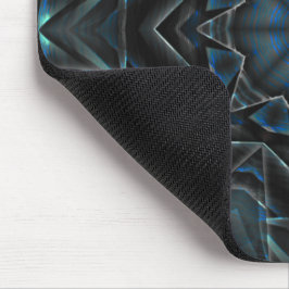 Rost schmutzig gealtert blaues Kaleidoskop-Getrieb Mousepad