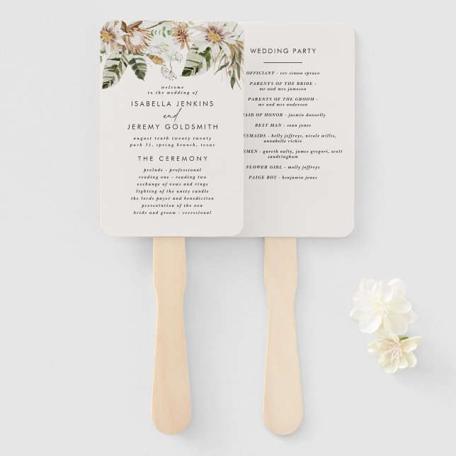 Rost schwarz Chic rustikal rustikal elegant modern Fächer (Vorne und Hinten)