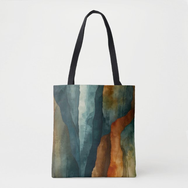 Rost und Aquamarin Tasche (Vorderseite)