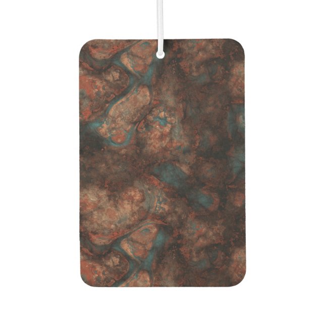 Rost und Blauer Stein Autolufterfrischer (Vorderseite)