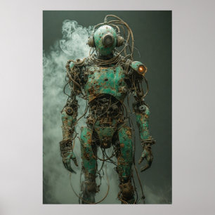 Rost und Reste: Ein dystopischer Android Poster