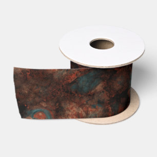 Rost und Türkisstein Satinband
