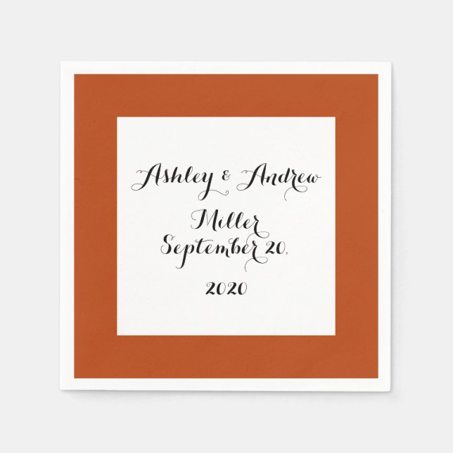 Rost von hoher Qualität gefärbt Serviette (Vorderseite)