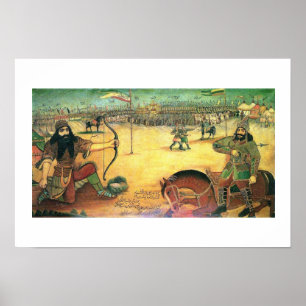 Rostam in Battle Print Poster